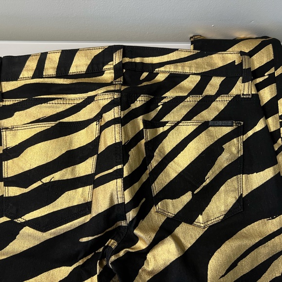 Metallic Zebra Print Jeans from Revolve (Hudson) - Picture 12 of 14